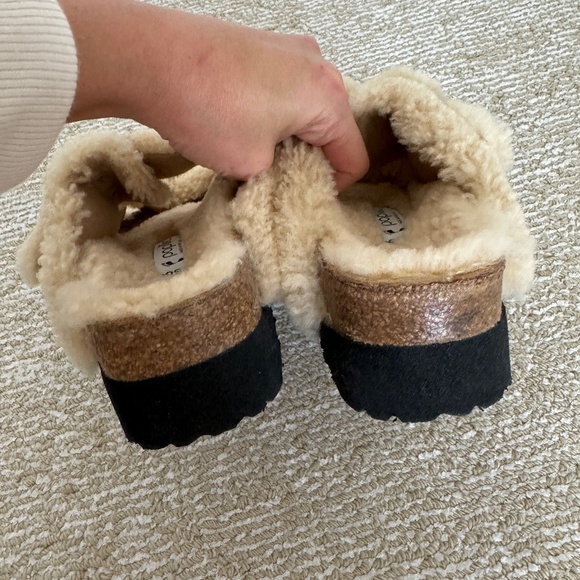 Papillio Arizona Big Buckle Shearling Sandals Size 36 - Picture 5 of 7